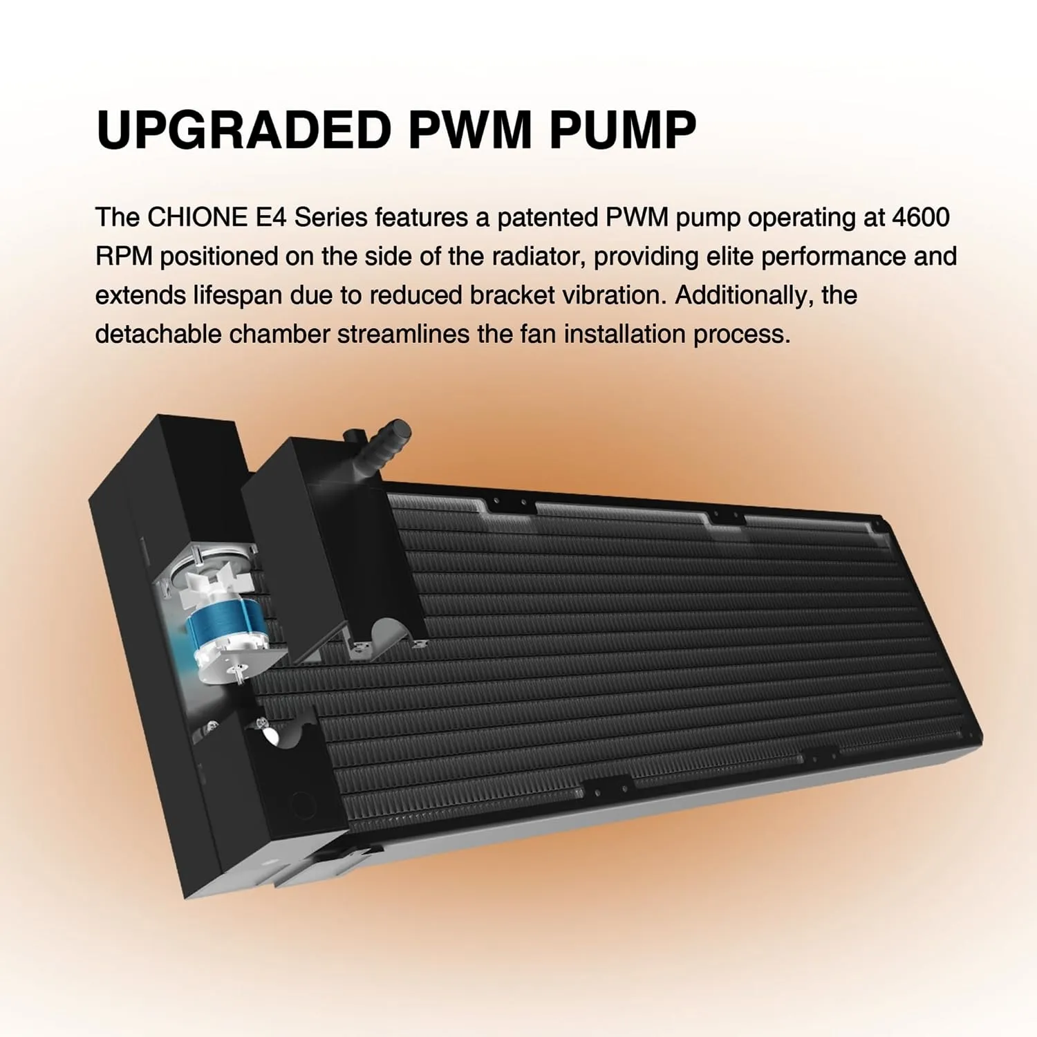 GAMDIAS CHIONE E4 360mm AIO ARGB CPU Liquid Cooler (1) CHIONE-E4-360-B CHIONE E4 360 AIO ARGB BLACK CPU Liquid Cooler GAMDIAS CHIONE E4 360mm AIO ARGB CPU Liquid Cooler , Real-time Digital Display PWM Pump, Hidden Cable Design, 3X 120MM ARGB PWM Fan w/MB Sync, Intel LGA 1700/1200, AMD AM5/AM4 | BLACK CHIONE-E4-360-B