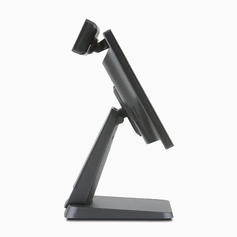 GSAN T3 Retail ALL in One POS Terminal Machine Cash Register (4) GS-T3-8GB-256GB ALL in One POS Terminal Machine Cash Register GSAN T3 Retail ALL in One POS Terminal Machine for Business, Point of Sale Cash Register with Intel Core I5 - 4th Gen , 8GB Memory, and 285GB SSD , 15.6″ Dual Touch Screen + LED8N 11 Digit Customer Display - Wifi Connectivity  - 4 USB , VGA , Serial Com , RJ45 Ports – BLACK