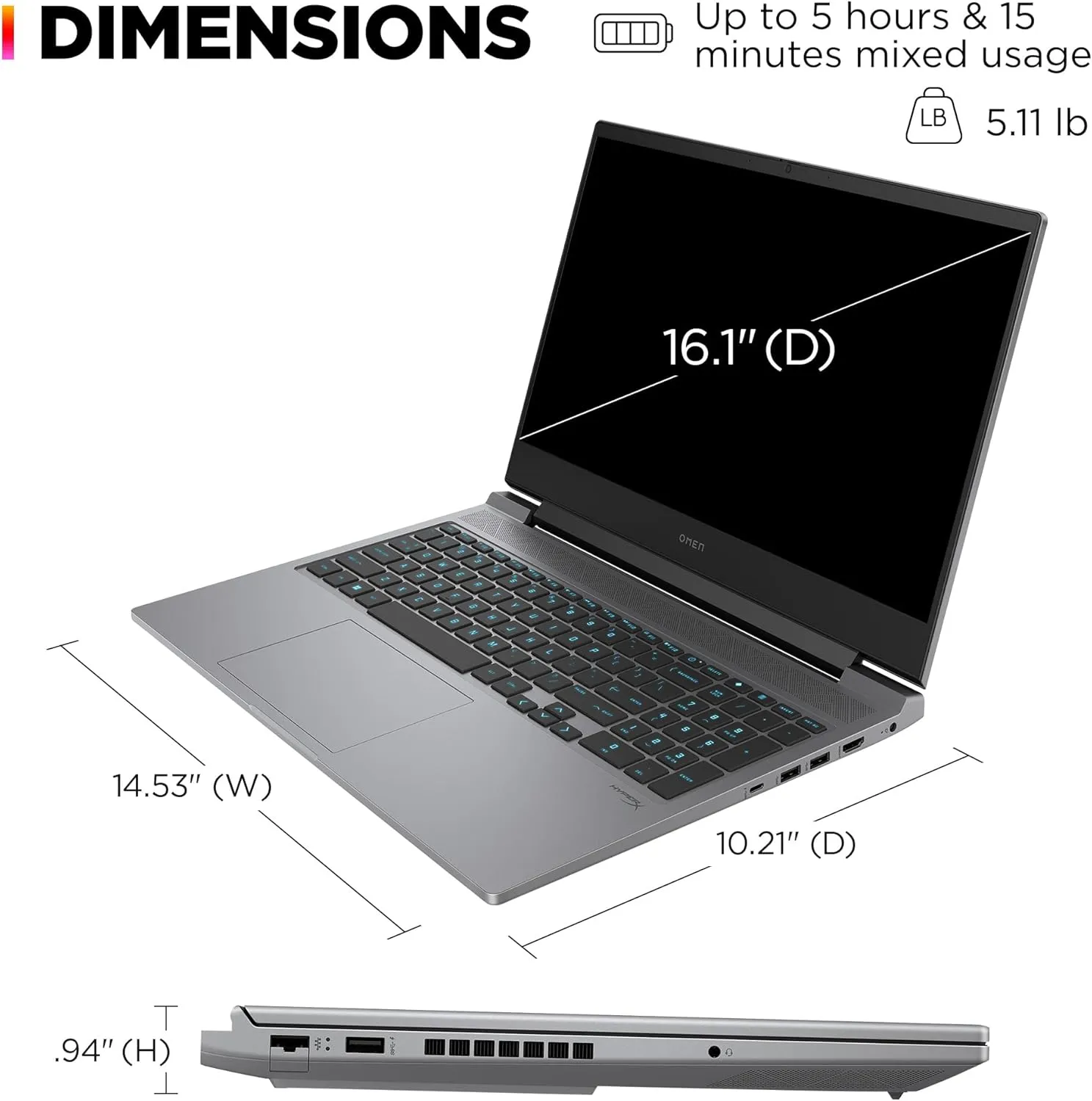 9V7EUA#ABA HP OMEN i7-14700HX RTX 4070 32GB DDR5 RAM OMEN by HP 16-ae0001nr Intel® Core™ i7-14700HX | 32GB DDR5 RAM ; 1TB SSD | RTX™ 4070 ; 8GB | 16.1-inch FHD IPS Display 165Hz | Bang & Olufsen X® Ultra DTS Audio | 1-Zone RGB Backlit keyboard | Windows 11 | METEOR SILVER (9V7E7UA)