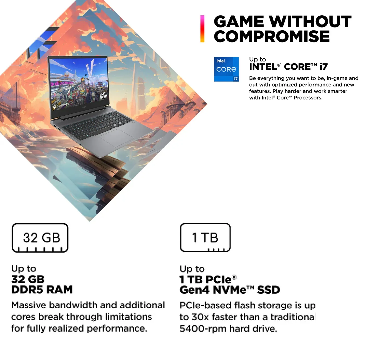 9V7EUA#ABA HP OMEN i7-14700HX RTX 4070 32GB DDR5 RAM OMEN by HP 16-ae0001nr Intel® Core™ i7-14700HX | 32GB DDR5 RAM ; 1TB SSD | RTX™ 4070 ; 8GB | 16.1-inch FHD IPS Display 165Hz | Bang & Olufsen X® Ultra DTS Audio | 1-Zone RGB Backlit keyboard | Windows 11 | METEOR SILVER (9V7E7UA)