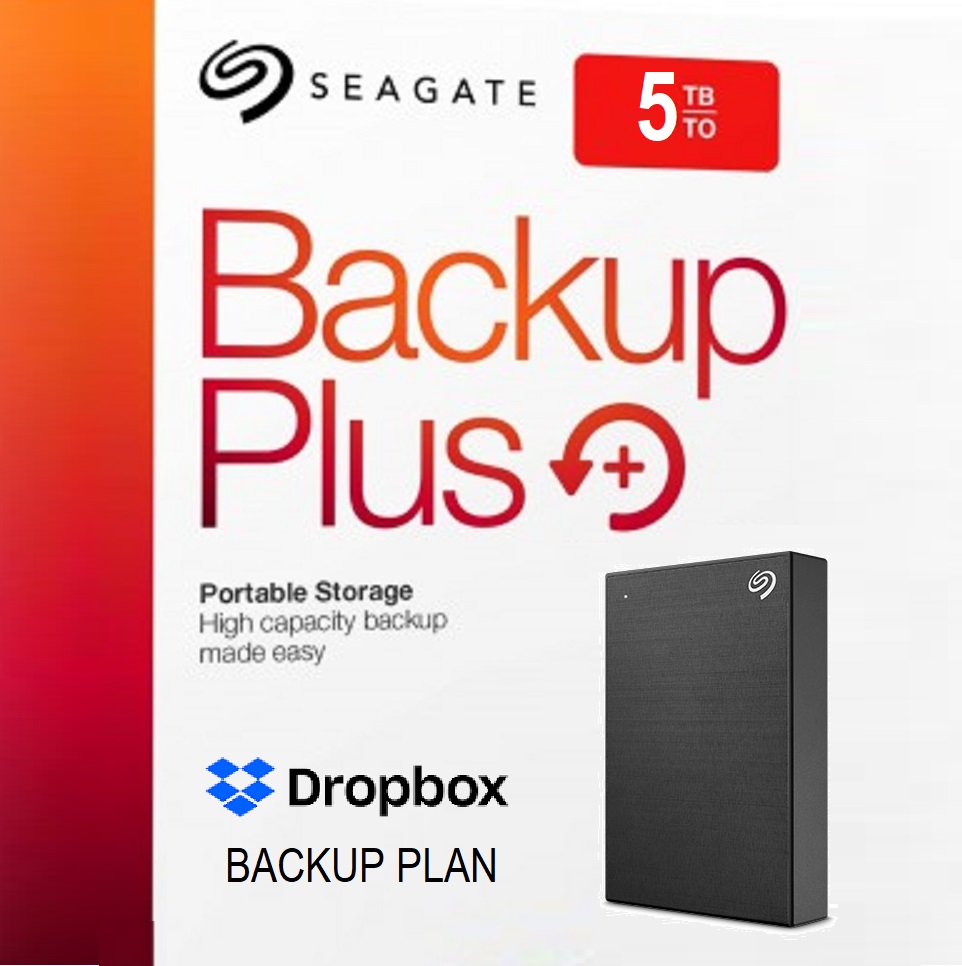 Seagate Backup Plus Portable 5TB External Hard Drive HDD (1) STHP5000400 Seagate Backup Plus Portable 5TB External HDD Seagate Backup Plus Portable 5TB External Hard Drive HDD – Black USB 3.0 for PC Laptop and Mac, FOR Windows , MAC , iOS , Android - USB 3.0 cable Included | BLACK (STDR5000100)