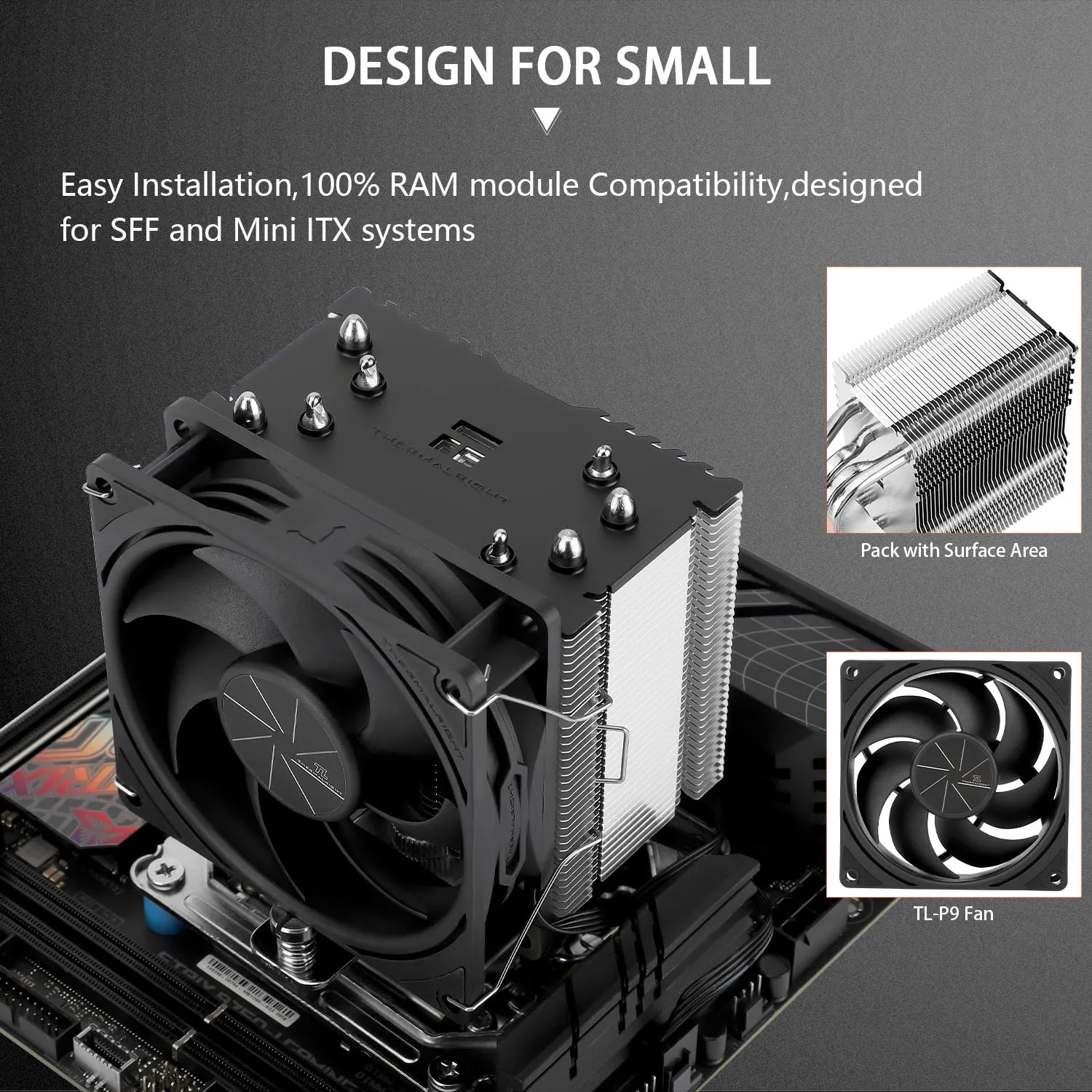 Thermalright Assassin X 90 SE V2 CPU Air Cooler 92mm PWM Fan (7) TL-P9 Assassin X 90 SE V2 CPU Air Cooler 92mm PWM Thermalright Assassin X 90 SE V2 CPU Air Cooler, 2200RPM Speed , 4 Heat Pipes, 92mm PWM Quiet Fan CPU Cooler, 118mm High , for AMD AM4 AM5/Intel 1700/1150/1151/1200 | BLACK TL-P9