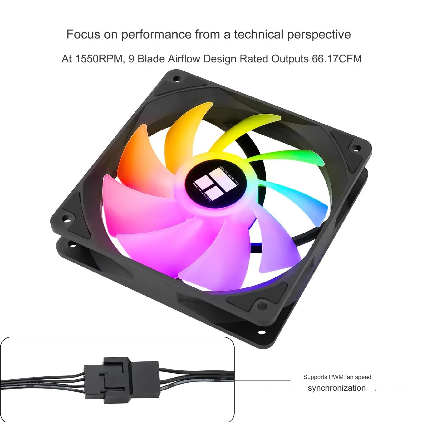 TL-C12RB-S-V2 BLACK ARGB CPU Fan 120mm 4pin PWM Thermalright TL-C12RB-S-V2 CPU Fan 120mm BLACK ARGB Case Cooler Fan, 4pin PWM Silent Computer Fan with S-FDB Bearing Included, Up to 1500RPM Cooling Fan | BLACK ; 1PCS