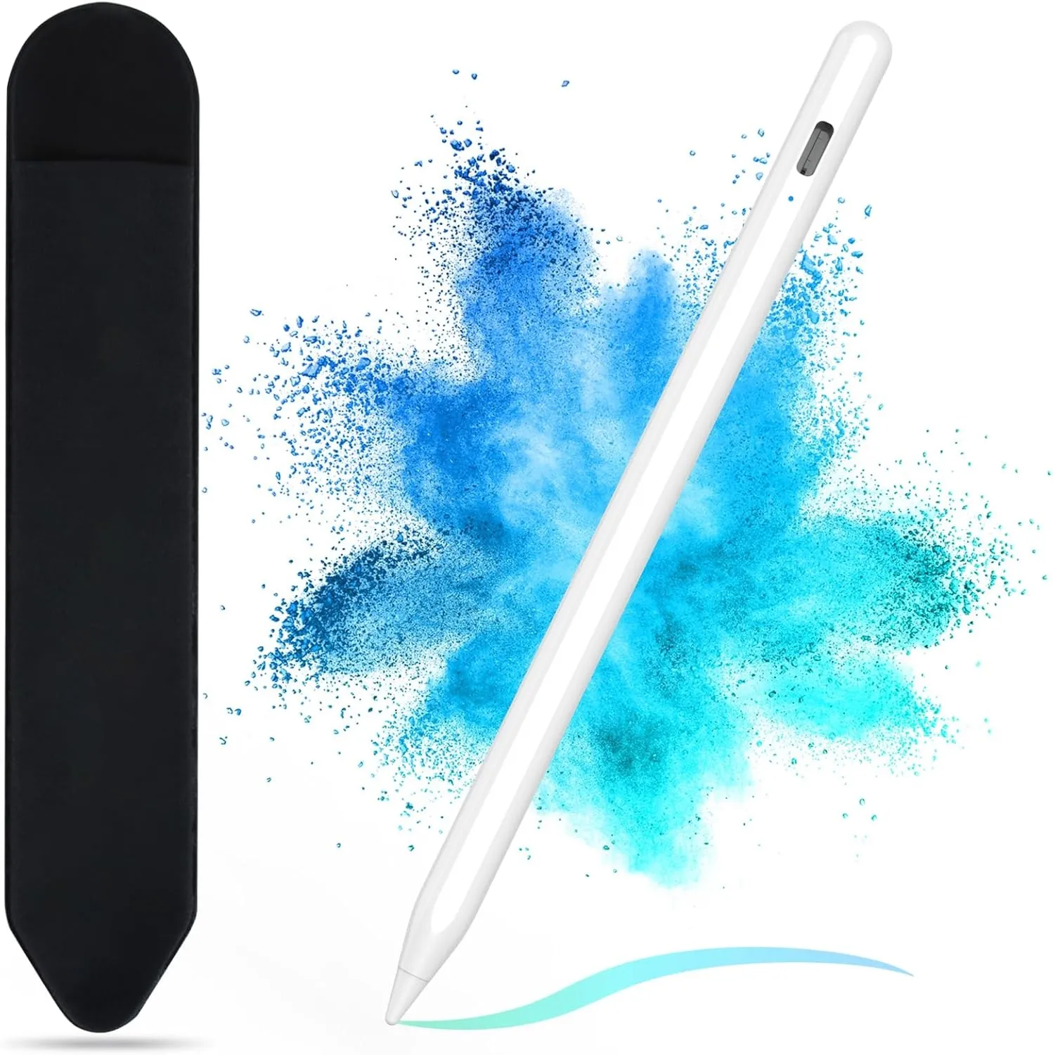 TOUCH-PEN-WHITE Smart WHITE Active Stylus Pen for Touch Stylus Pen for Touch Screen, Active Stylus Pen for iPhone Samsung Lenovo Google Pixel Smart Phone iOS/Android and Other Tablets, Smart Digital Stylus Pen for Precise Writing/Drawing | TOUCH-PEN-WHITE