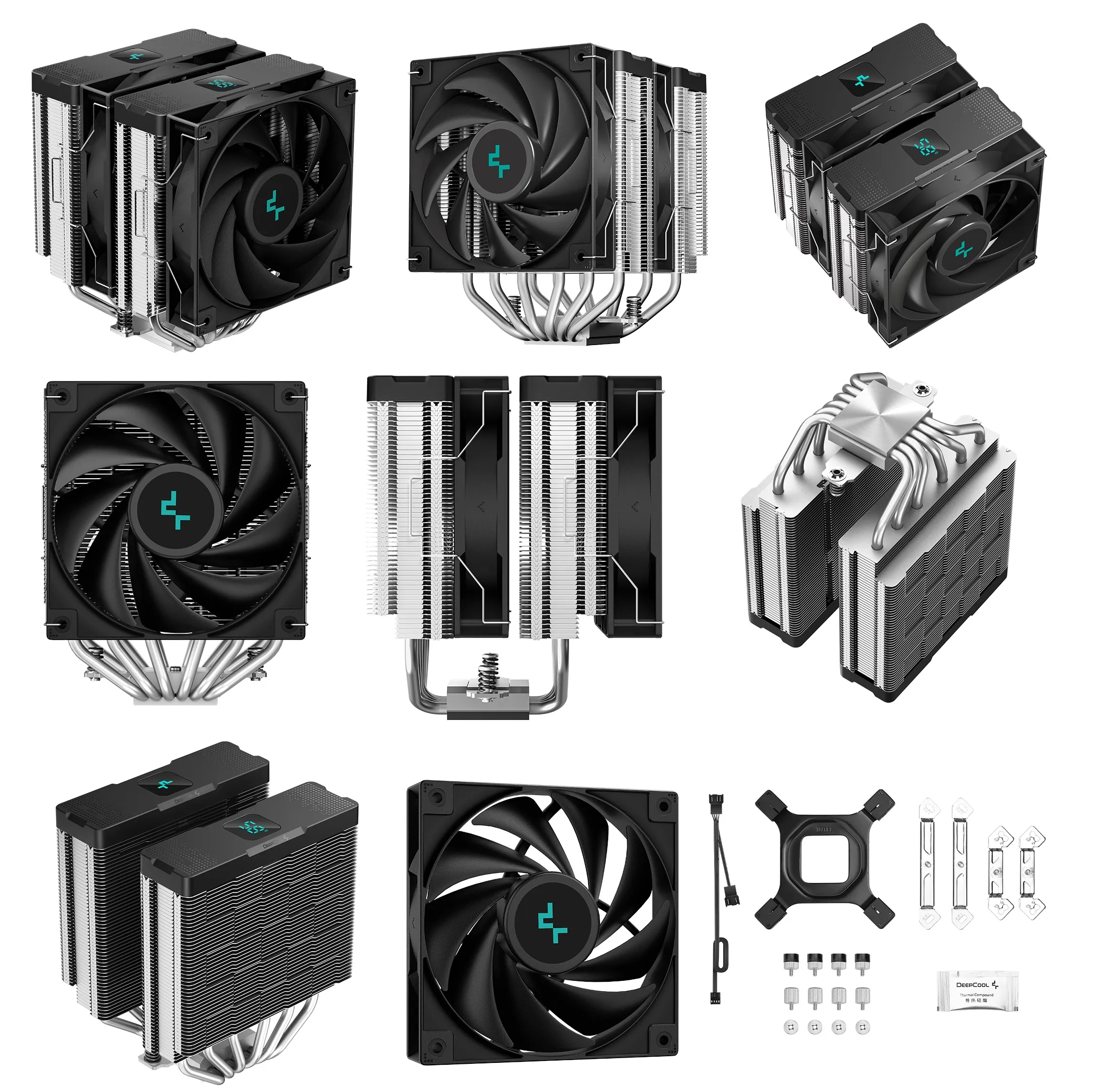 R-AG620-BKNDMN-G-1  AG620 Digital CPU AIR COOLER with Temp Display  DeepCool AG620 Digital CPU AIR COOLER with Temp Display : Hydro Bearing 120mm PWM Fan 1950 RPM 67.88 CFM ; 6 Advanced Copper HeatPipes AND Copper Cold Plate ; Quite 29.4 dB ; Supports AMD & INTEL  R-AG620-BKNDMN-G-1 AG620 Digital CPU AIR COOLER with Temp Display DeepCool AG620 Digital CPU AIR COOLER with Temp Display : Hydro Bearing 120mm PWM Fan 1950 RPM 67.88 CFM ; 6 Advanced Copper HeatPipes AND Copper Cold Plate ; Quite 29.4 dB ; Supports AMD & INTEL