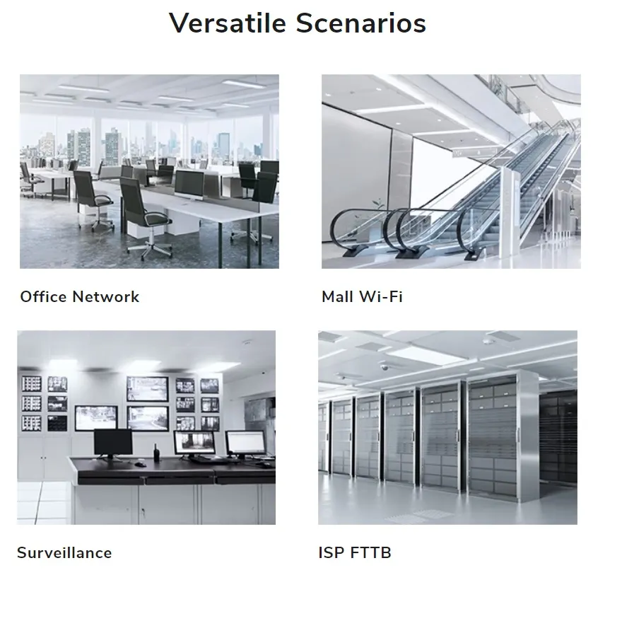 CUDY 16-Port Gigabit Unmanaged Switch with Fanless Cooling (1) GS1016-EU CUDY 16-Port Gigabit Unmanaged Switch CUDY 16-Port Gigabit Unmanaged Switch with VLAN/Extend and Fanless Cooling ; Default/VLAN/Extend Modes ; 250 Meters Transmission ; VLAN for Clients Isolation ;  Desktop, Rack-Mount | BLACK GS1016 3.0