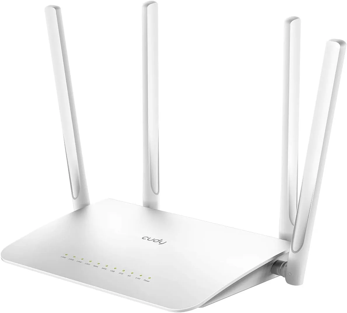 WR1300-EU CUDY WR1300 AC1200 Gigabit Mesh Wi-Fi Router CUDY WR1300 3.0 AC1200 Gigabit Mesh Wi-Fi Router ;  4-Stream Dual-Band Wi-Fi ;  867 Mbps + 300 Mbps Wi-Fi ;  5× Gigabit Ethernet Ports ;  4× High-Gain Antennas ;  50 Connected Devices ;  Covers 100m² ; Cudy Mesh, VPN Server and Client ; Cudy App, Cloud Control