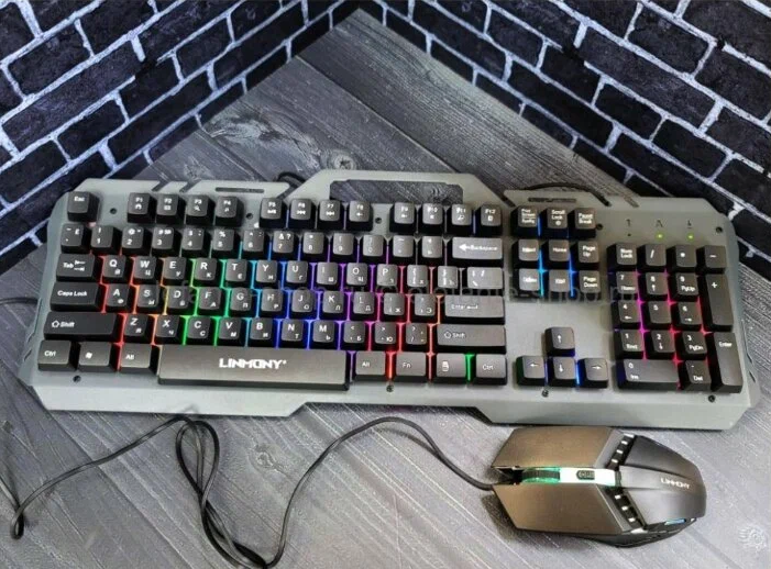 LINMONY K21 SUSPENTION LIMINOUS GAMING WIRED COMBO KEYBOARD