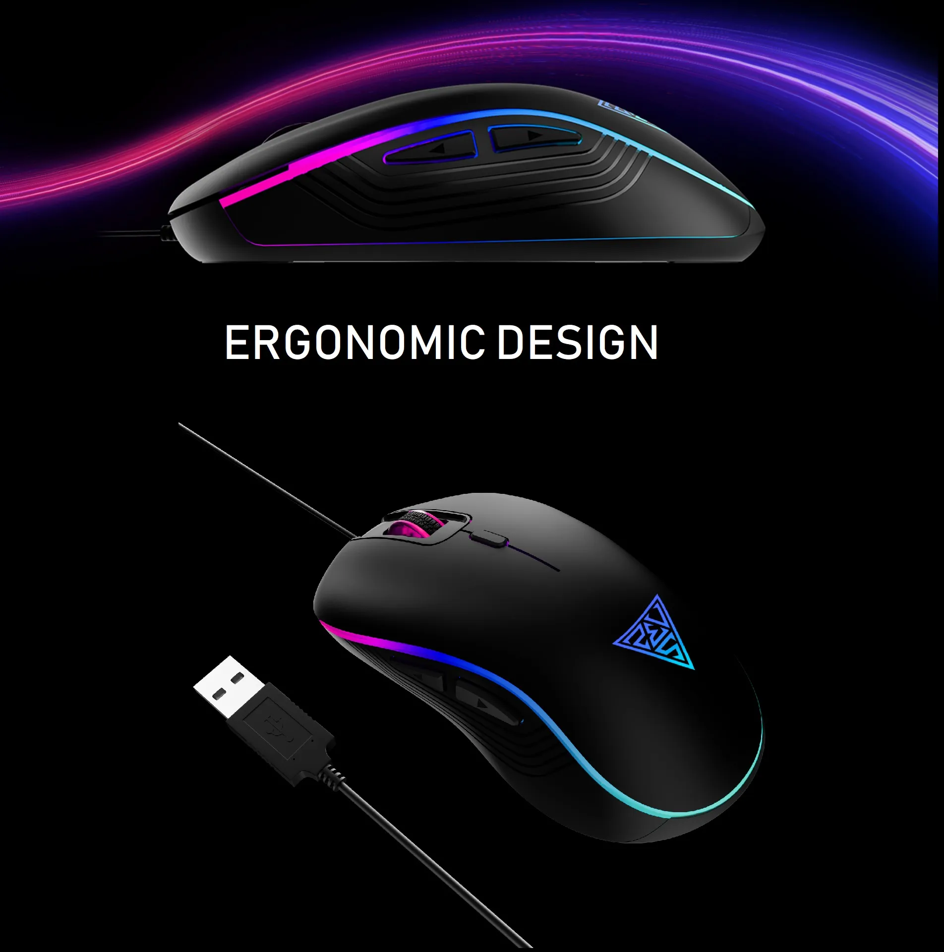 GAMDIAS AURA GS3 RGB Wired Gaming Mouse 6 Programmable Keys (2) AURA-GS3-B GAMDIAS AURA GS3 RGB Wired Gaming Mouse GAMDIAS AURA GS3 RGB Wired Gaming Mouse ; 7-color Breathing RGB ; 6 Programmable Keys ; 3600 DPI Optical Sensor ; Ergonomic Design ; USB-A Wired | BLACK