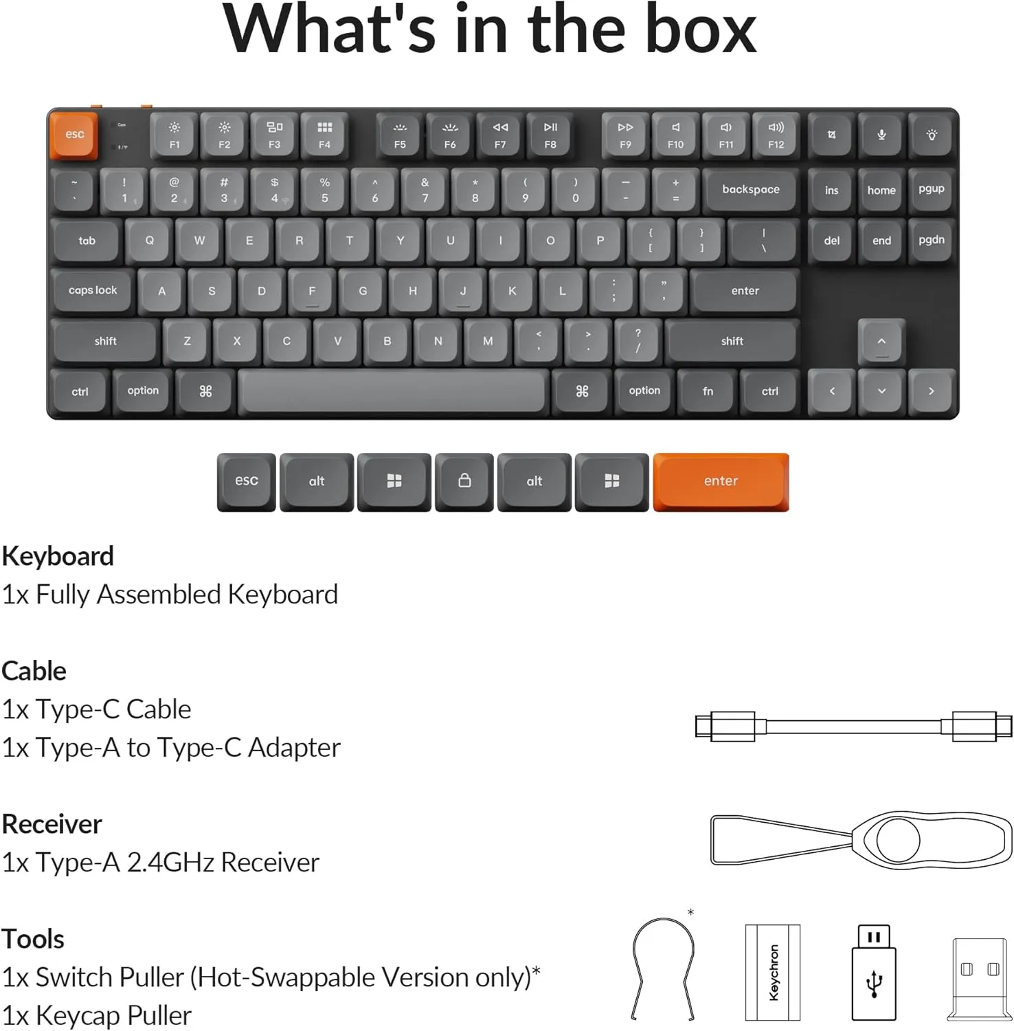 Keychron K1 Max TKL Keyboard Red Switch (5) K1M-H1 Keychron K1 Max TKL Keyboard Red Switch Keychron K1 Max Ultra-Slim QMK/VIA Bluetooth Wireless/USB Wired Custom Mechanical Keyboard, 2.4 GHz Hot Swappable TKL Layout RGB Backlight Gaming Keyboard with Low-Profile Gateron Red Switch | Graphite K1M-H1