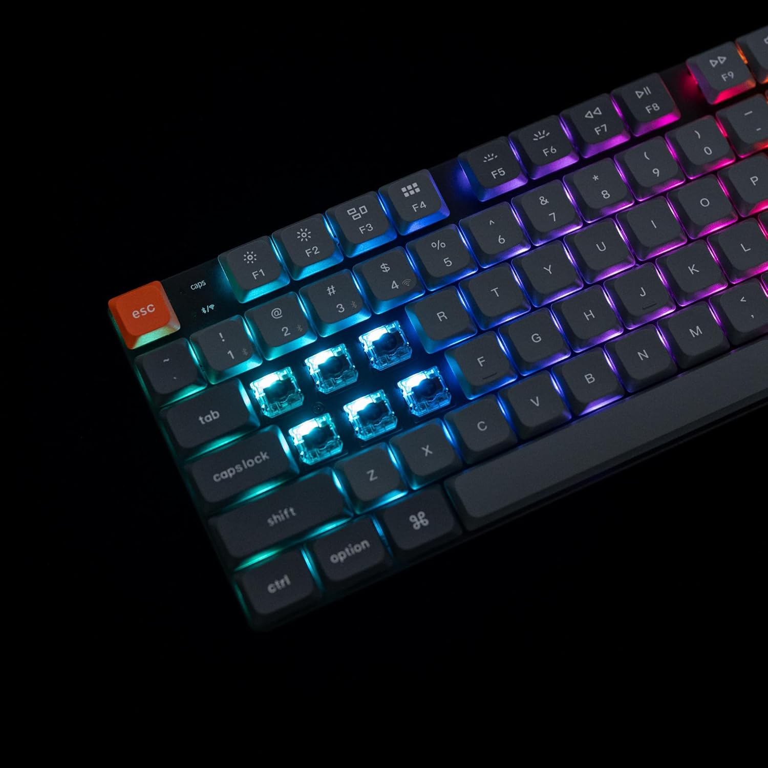 K1M-H3 Keychron K1 Max Gaming Keyboard Brown Switch Keychron K1 Max Ultra-Slim QMK/VIA Bluetooth Wireless/USB Wired Custom Mechanical Keyboard, 2.4 GHz Hot Swappable TKL Layout RGB Backlight Gaming Keyboard with Low-Profile Gateron BROWN Switch | Graphite K1M-H3