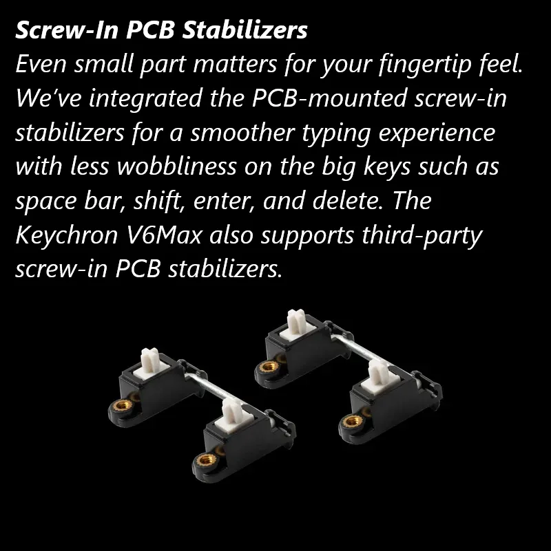 V6M-D1 QMK VIA Wireless Custom Mechanical Keyboard Keychron V6 Max QMK/VIA Wireless Mechanical Fully Customizable Keyboard with Programmable Knob ; 2.4 GHz or Bluetooth 5.1 Connectivity for up to Three Devices ; Type-C & Type-A Dual Receivers ; Double-shot PBT ; Gasket Mount ; RGB LED ; Hot-swappable Gateron Jupiter Red Switch  | Carbon Black V6M-D1