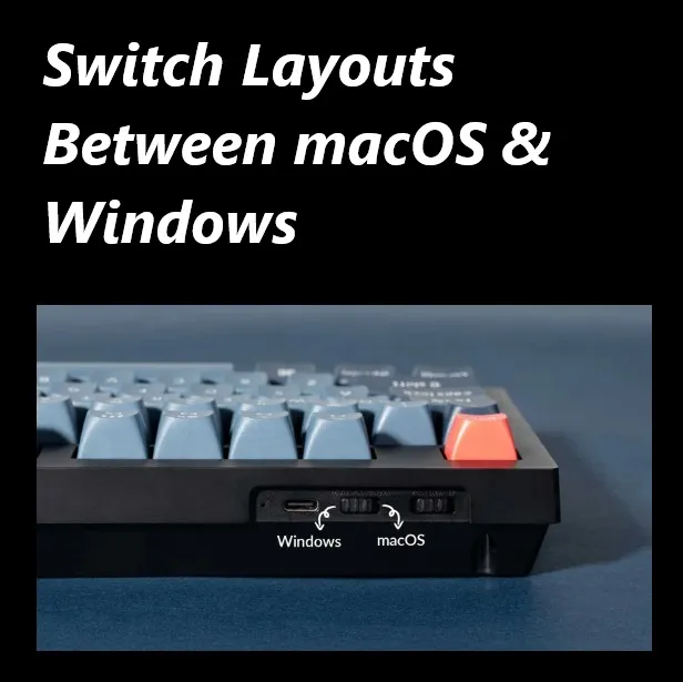 Keychron V6 Max QMK/VIA Wireless Mechanical Fully Customizable Keyboard with Programmable Knob ; 2.4 GHz or Bluetooth 5.1 Connectivity for up to Three Devices ; Type-C & Type-A Dual Receivers ; Double-shot PBT ; Gasket Mount ; RGB LED ; Hot-swappable Gateron Jupiter Red Switch ; macOS and Windows  | Carbon Black V6M-D1 - Image 3