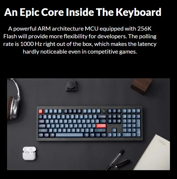 V6M-D1 QMK VIA Wireless Custom Mechanical Keyboard Keychron V6 Max QMK/VIA Wireless Mechanical Fully Customizable Keyboard with Programmable Knob ; 2.4 GHz or Bluetooth 5.1 Connectivity for up to Three Devices ; Type-C & Type-A Dual Receivers ; Double-shot PBT ; Gasket Mount ; RGB LED ; Hot-swappable Gateron Jupiter Red Switch  | Carbon Black V6M-D1