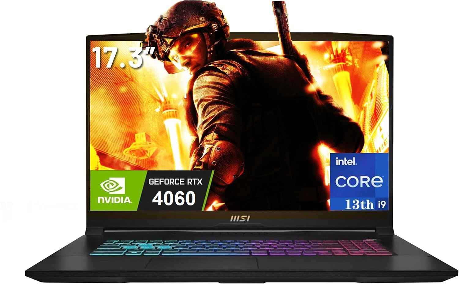 9S7-17L541-803 MSI KATANA 17 i9-13900H RTX 4060 16GB DDR5 RAM MSI KATANA 17 B12VFK Intel® Core™ i9-13900H Processor | 16GB DDR5 RAM ; 1TB SSD | RTX™ 4060 , 8GB | 17.3 inch FHD Displays  144Hz | Window 11 | RGB Backlit Keyboard | BLACK -  NEW OPEN BOX