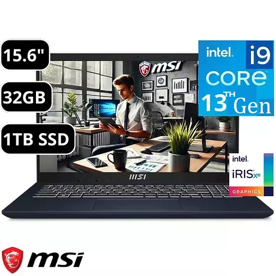 MSI MODERN 15 B13M i9-13900H 32GB RAM 1TB SSD Windows 11 (13) 9S7-15H411-010-RF MSI MODERN 15 B13M i9-13900H 32GB RAM 1TB SSD MSI MODERN 15 B13M Intel Core™ i9-13900H | 32GB RAM ; 1TB SSD NVMe | 15.6 inch FHD IPS Display | Intel® Iris® Xe graphics | Windows 11 | Backlit Keyboard | CLASSIC BLACK | REFURBISHED 9S7-15H411-010
