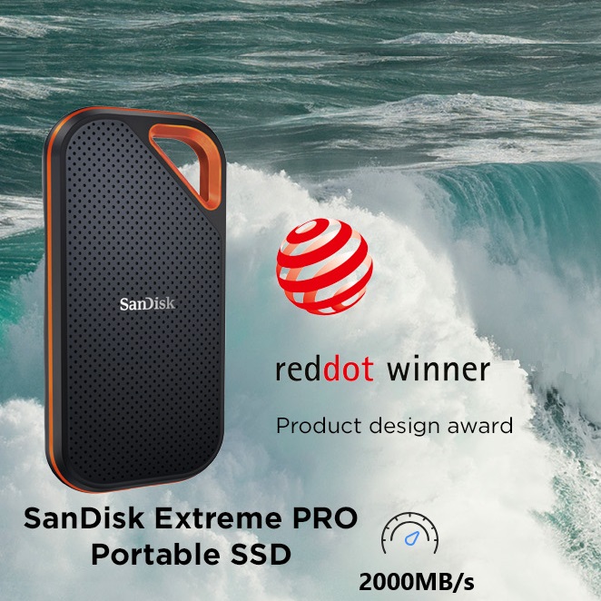 SanDisk 4TB Extreme PRO Portable SSD 2000MBs SDSSDE81-2T00-G25 SanDisk 2TB Extreme PRO Portable SSD 2000MBs SanDisk 2TB Extreme PRO Portable SSD - Up to 2000MB/s - USB-C, USB 3.2 Gen 2x2, IP65 Water and Dust Resistance, Updated Firmware - External Solid State Drive - SDSSDE81-2T00-G25