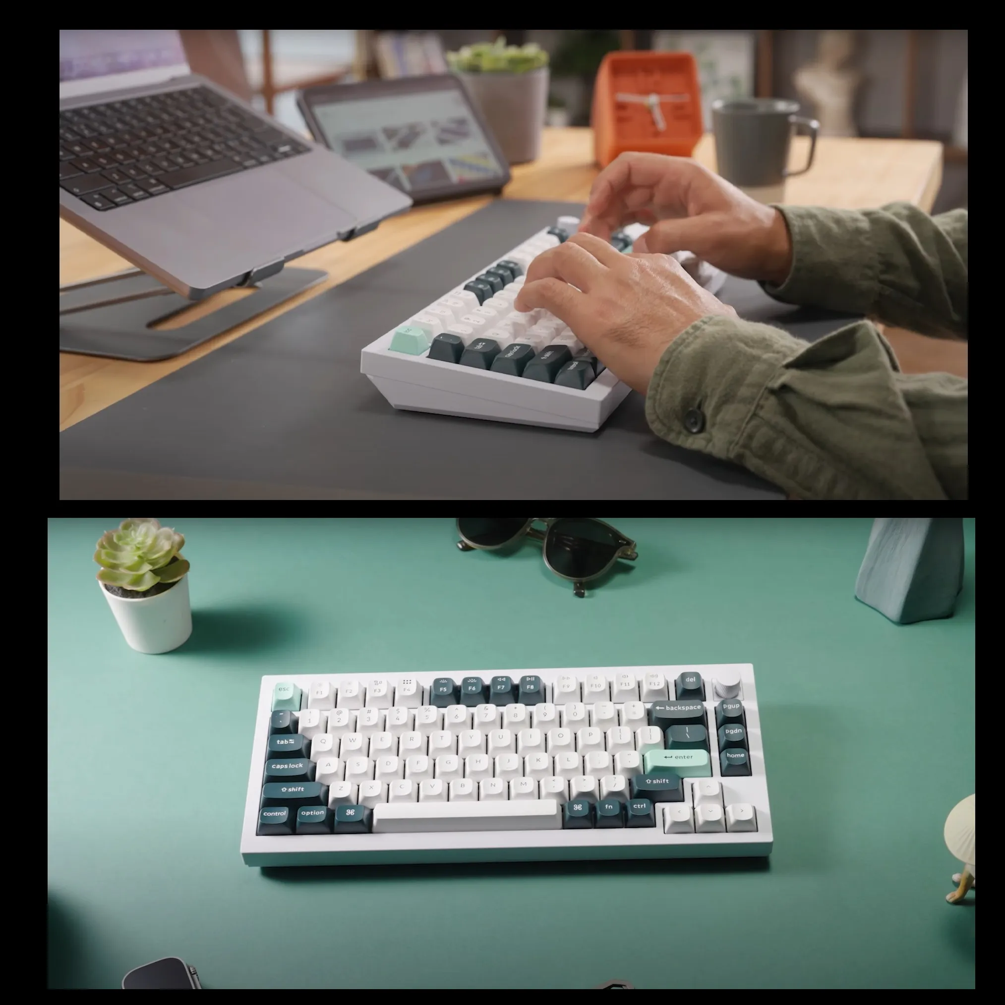 Q1H-M1 Keyboard Double-rail Magnetic Nebula Switches Keychron Q1 HE QMK Wireless Custom 75% Layout Metal RGB Keyboard with Hall Effect Gateron Double-rail Magnetic Nebula Switches ; 1000 Hz 2.4 GHz Mode or Bluetooth 5.1 for up to 3 Device Connectivity , 0.2 mm to 3.8 mm Adjustable Actuation Points ; Dynamic Rapid Trigger ; Four Actions Per Key ; OSA Profile PBT Keycaps ; Windows and macOS | CARBON BLACK Q1H-M1