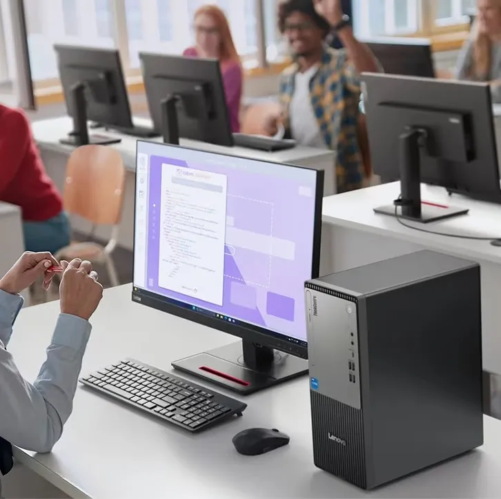 ThinkCentre neo 50t Gen 5  Intel® Core™ i3-13100 | Intel® UHD Graphics 730 | 8GB DDR5 RAM ;  512GB SSD | 3-in-1 Card Reader | DVD±RW | HD Speakers | USB Calliope Keyboard Eng. Ara + Mouse | Ethernet , Wi-Fi 6 , Bluetooth 5.2 | Black - Image 6