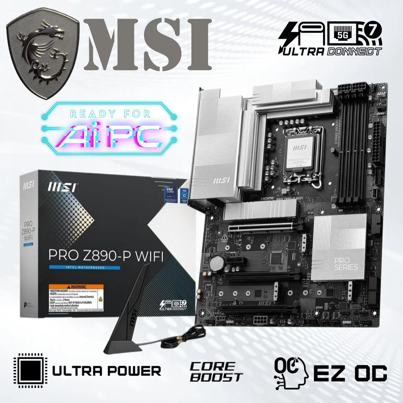 911-7E34-001  MSI PRO Z890-P WIFI DDR5 Motherboard LGA 1851  MSI PRO Z890-P WiFi ProSeries Motherboard (Supports Core Ultra Series 2 Intel Processors, LGA 1851, DDR5, PCIe 5.0, M.2, SATA, 5Gbps LAN, USB Type-C, Wi-Fi 7, Bluetooth 5.4, Thunderbolt 4, ATX) MSI PRO Z890-P WIFI DDR5 Motherboard 911-7E34-001 MSI PRO Z890-P WIFI DDR5 Motherboard LGA 1851 MSI PRO Z890-P WiFi ProSeries Motherboard (Supports Core Ultra Series 2 Intel Processors, LGA 1851, DDR5, PCIe 5.0, M.2, SATA, 5Gbps LAN, USB Type-C, Wi-Fi 7, Bluetooth 5.4, Thunderbolt 4, ATX)