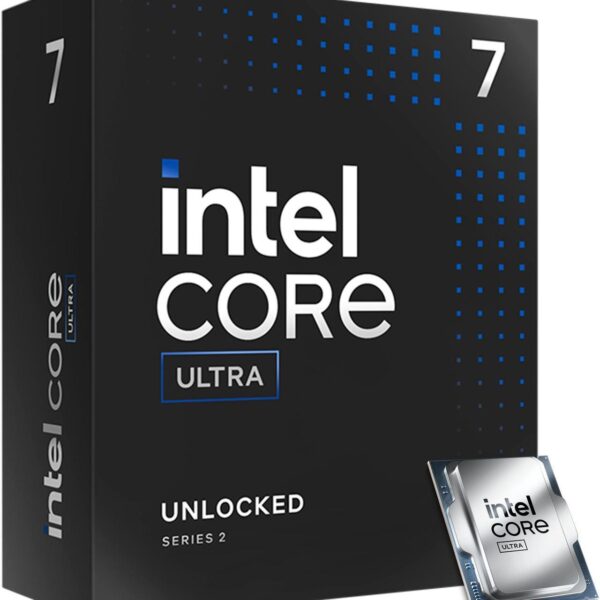 INTEL-ULTRA7-265K CPU Intel Core Ultra 7 Processor 265K CPU Intel® Core™ Ultra 7 Processor 265K  Arrow Lake 20 cores (8 P-cores + 12 E-cores) up to 5.5 GHz - LGA 1851 - 125W Thermal Design Power - Intel Graphics - BOXED Desktop Processor