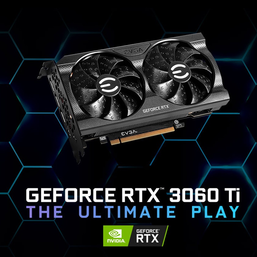 EVGA GeForce RTX 3060 Ti XC 8GB GDDR6 1710 MHz Boost Clock (1) 08G-P5-3663-KR-U EVGA GeForce RTX 3060 Ti XC 8GB GDDR6 EVGA GeForce RTX 3060 Ti XC - 8GB GDDR6, 1710 MHz Boost Clock, PCIe 4.0, Ray Tracing, VR & 8K Ready, Dual Fans, 4K/8K HDR Support, NVIDIA DLSS, G-SYNC, and Efficient Power – Ultimate Gaming Performance | USED