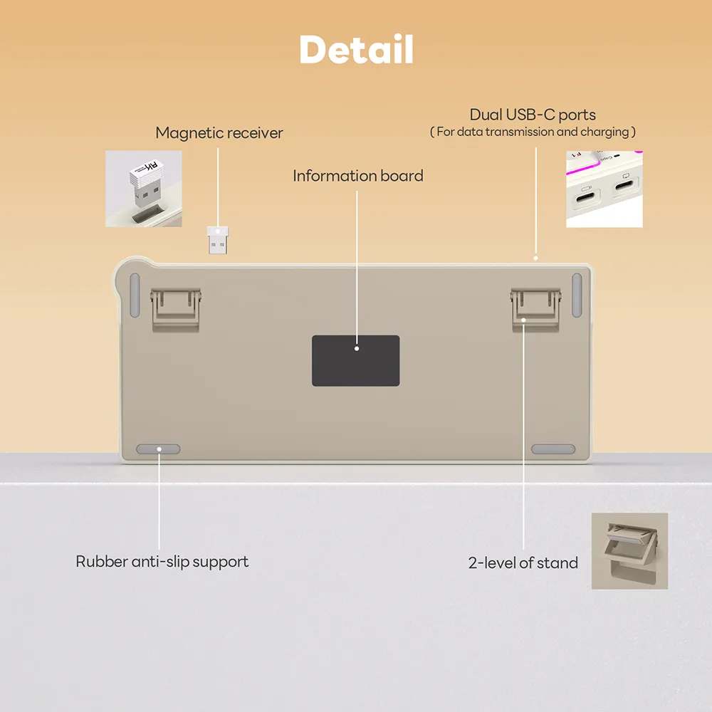 RKN80-PEARLY-RED Red Switch Low Profile Mechanical Keyboard RK ROYAL KLUDGE N80 Low Profile Mechanical Keyboard w/Smart Display Screen & Knob, 75% 80 Keys ; Top Mount 3-Modes BT/2.4G/USB-C Wireless Mechanical Keyboard, Software Support, Massive Battery ; RK Low-profile RED Switches ;WIN-iOS-MAC-ANDROID