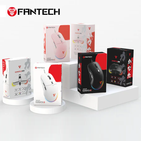 FANTECH-VX9S-W VX9S Kanata Wired White Gaming RGB Mouse Fantech VX9S Kanata Wired Gaming Mouse, RGB Lighting, 60 IPS Speed, 20G Acceleration, A725F Chipset, Adjustable 400-7200 DPI, Huano 10 Million Switch, White | VX9S-White