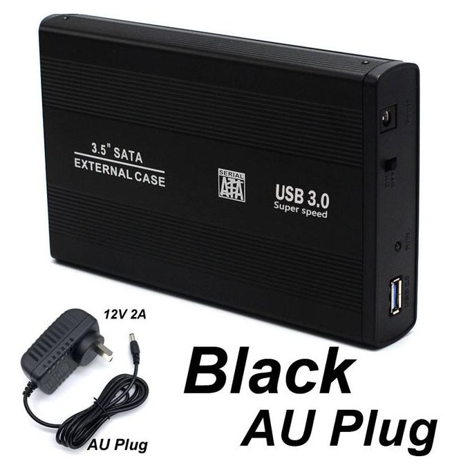 ENC-3.5-2.0 High-Speed 3.5-Inch SATA HDD Enclosure with Aluminum Design, Tool-Free Installation, and USB 2.0 Interface for Seamless Data Transfer and Storage