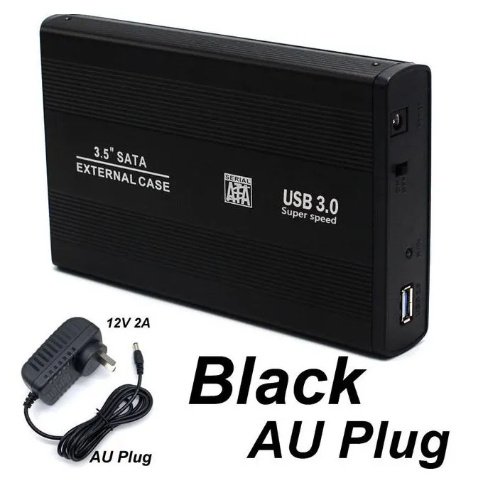 ENC-3.5-2.0 High-Speed 3.5-Inch SATA HDD Enclosure with Aluminum Design, Tool-Free Installation, and USB 2.0 Interface for Seamless Data Transfer and Storage