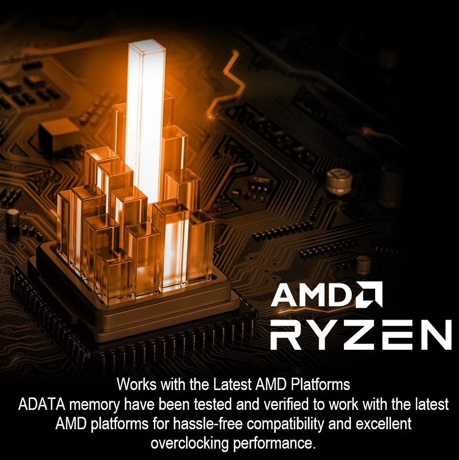 AX4U320016G16A-DTBKD XPG GAMMIX DDR4 3200MHz CL16 32GB RAM KIT XPG GAMMIX DDR4 3200MHz CL16 32GB RAM KIT (2x16GB) PC4-25600 RAM 288-Pins UDIMM Desktop Memory with Heatsink | BLACK (AX4U320016G16A-DTBKD35)