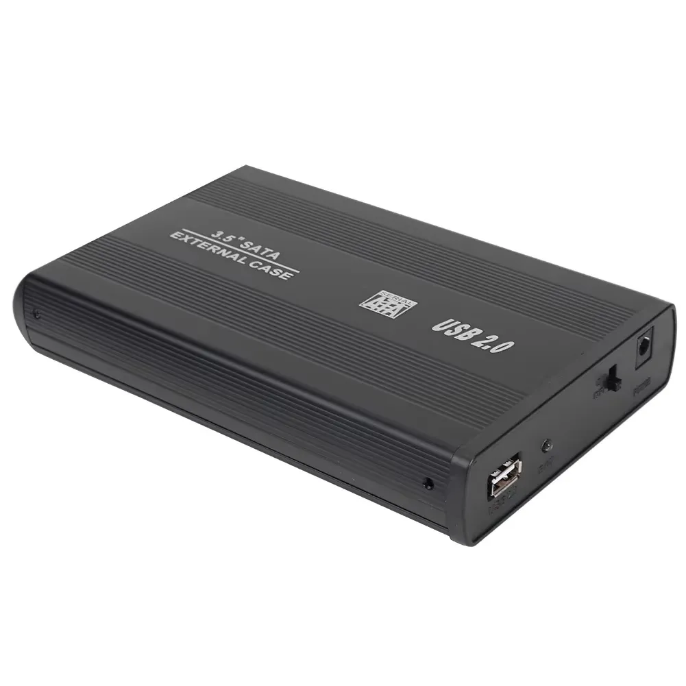 ENC-3.5-2 (3) ENC-3.5-2.0 High-Speed 3.5-Inch SATA HDD Enclosure with Aluminum Design, Tool-Free Installation, and USB 2.0 Interface for Seamless Data Transfer and Storage