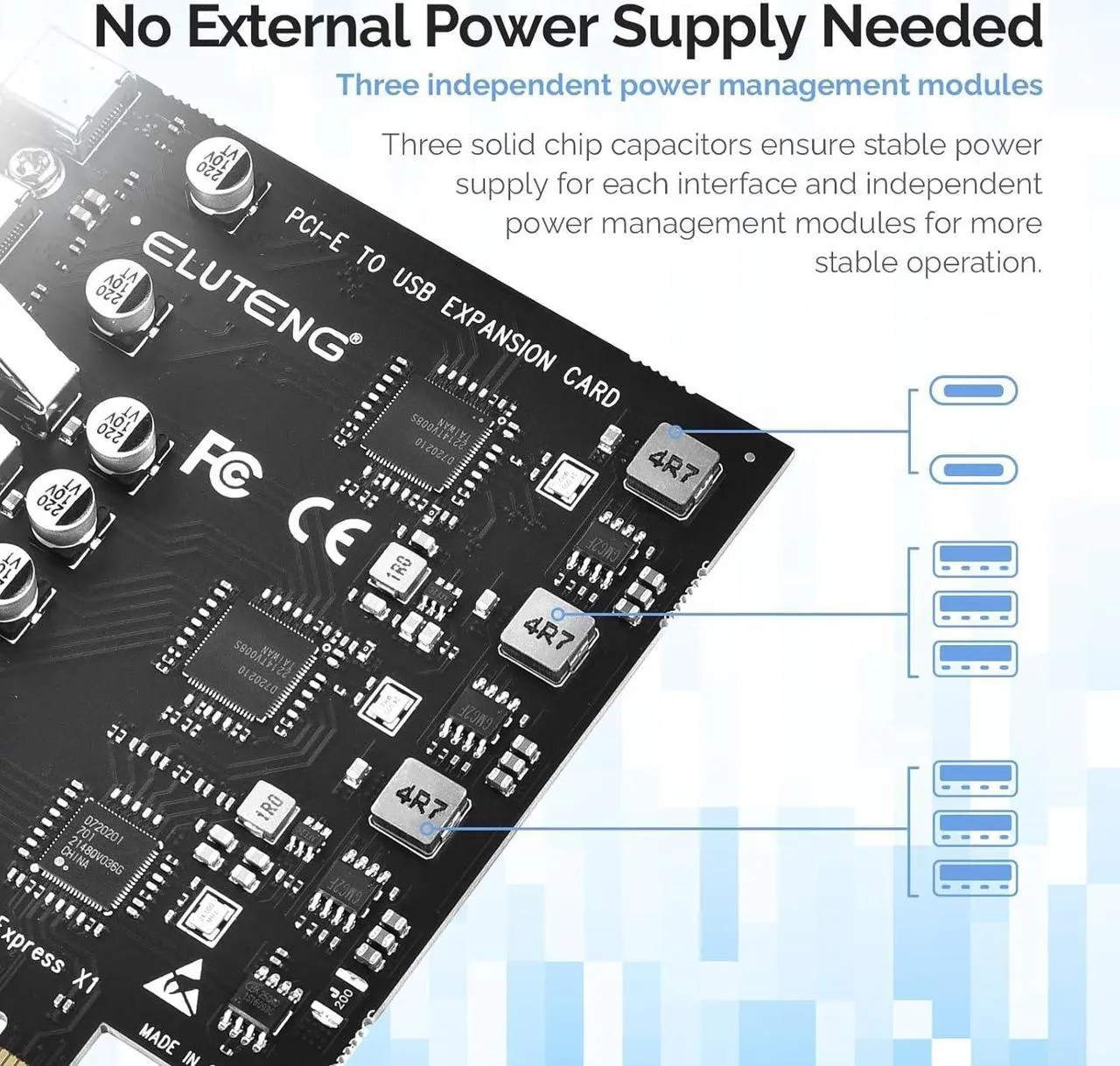 PCIe1X to 6xUSB 2xUSB-C usb3.1 Expansion card (1) SPB219 PCIe1X to 6xUSB 2xUSB-C usb3.1 Expansion card PCI-e to 2Port USB C + 6 Port USB 3.0 Internal Expansion Card 5Gbps