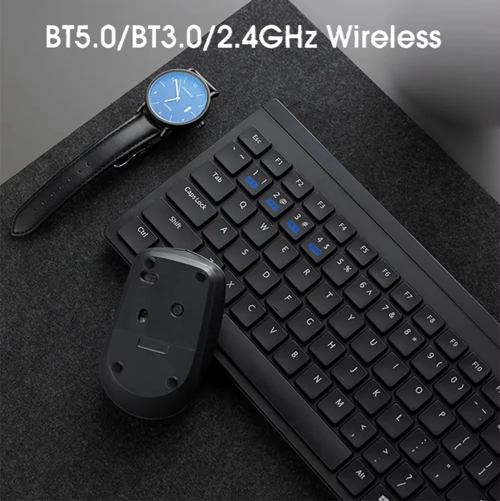 Untitledddd Rapoo 8100GT Keyboard Mouse Wireless Combo Dual-Mode BT3.0+BT5.0+2.4G Wireless (with USB receiver) 105-Key Chocolate Keycaps Keyboard for Office Business PC Laptop | WHITE - Image 10
