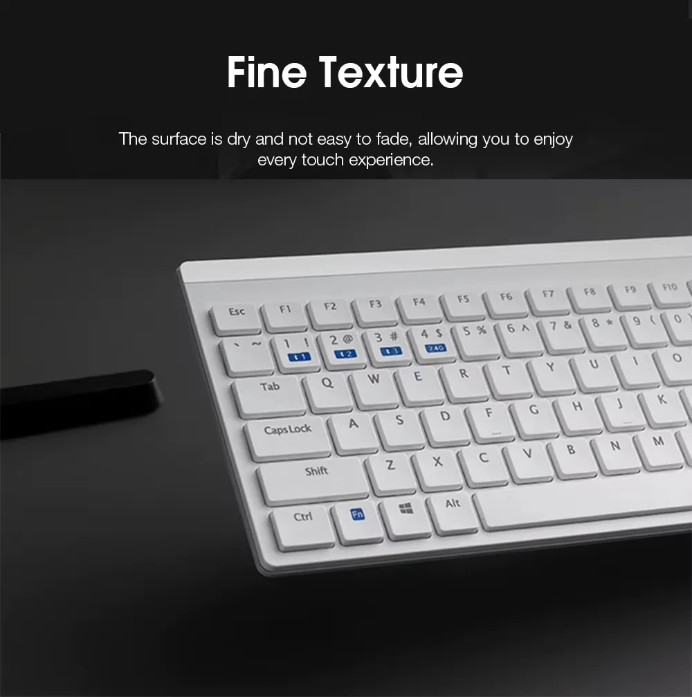 sfvzxv Rapoo 8100GT Keyboard Mouse Wireless Combo Dual-Mode BT3.0+BT5.0+2.4G Wireless (with USB receiver) 105-Key Chocolate Keycaps Keyboard for Office Business PC Laptop | WHITE - Image 6