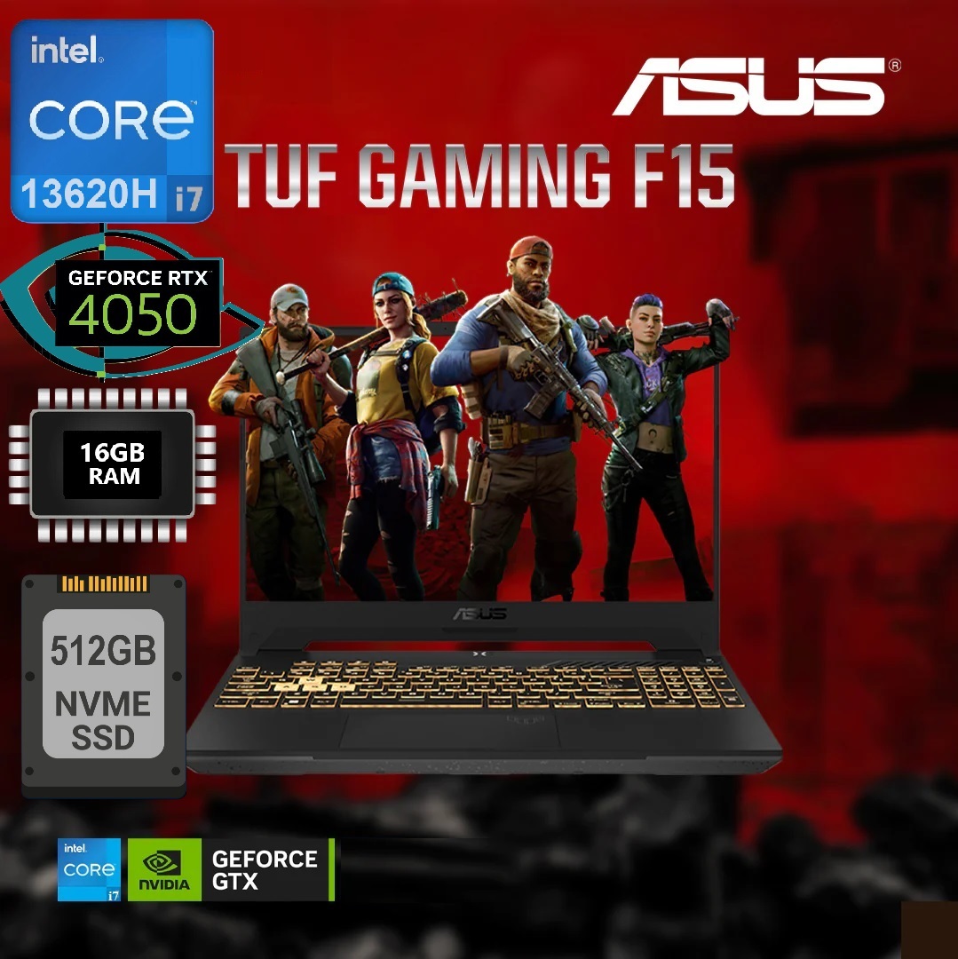 yuipyuipsdggcdg 90NR0CJ7-M00KH0 TUF Gaming F15 i7-13620H RTX 4050 16GB RAM ASUS TUF Gaming F15 FX507VU-LP165 Laptop, Intel Core i7-13620H,16GB RAM, 512GB SSD, Nvidia GeForce RTX 4050 6GB, 15.6" FHD IPS 144Hz Display, Backlit Chiclet Keyboard 1-Zone RGB Keyboard, FreeDOS, Mecha Gray| 90NR0CJ7-M00KH0
