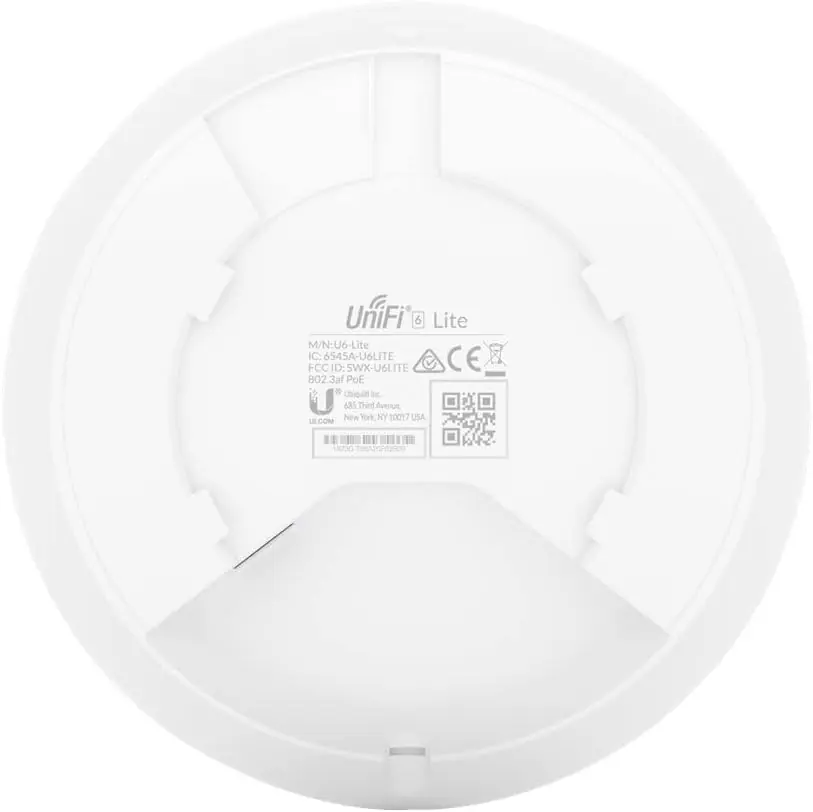 41lgQ01200_ US-LITE-US Ubiquiti U6 Lite WiFi 6 Access Point Compact Ubiquiti U6 Lite Compact Ceiling-Mounted WiFi 6 Access Point with 4 Spatial Streams, 115 m² Coverage, 300+ Devices, PoE Power, Gigabit Ethernet Uplink, WPA3 Security, and 1.2 Gbps Data Rate for Small Office, Commercial, and Home Use