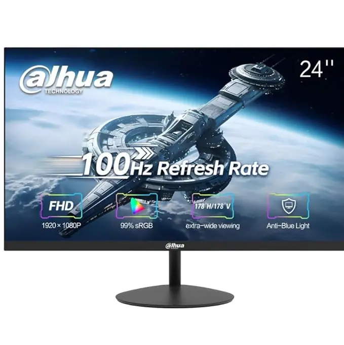 61rJSX679_ DHI-LM24-A200Y DAHUA 24 inch FHD VA Monitor 100Hz 5m DAHUA 24'' FHD VA Monitor 100Hz 5ms ; Ultra-Narrow Bezel ; 178°H/178°V Extra-wide Viewing Angle ; VESA Wall-Mountable ; HDMI and VGA Connectivity ; Eye-protective Anti-blue light | BLACK A200Y