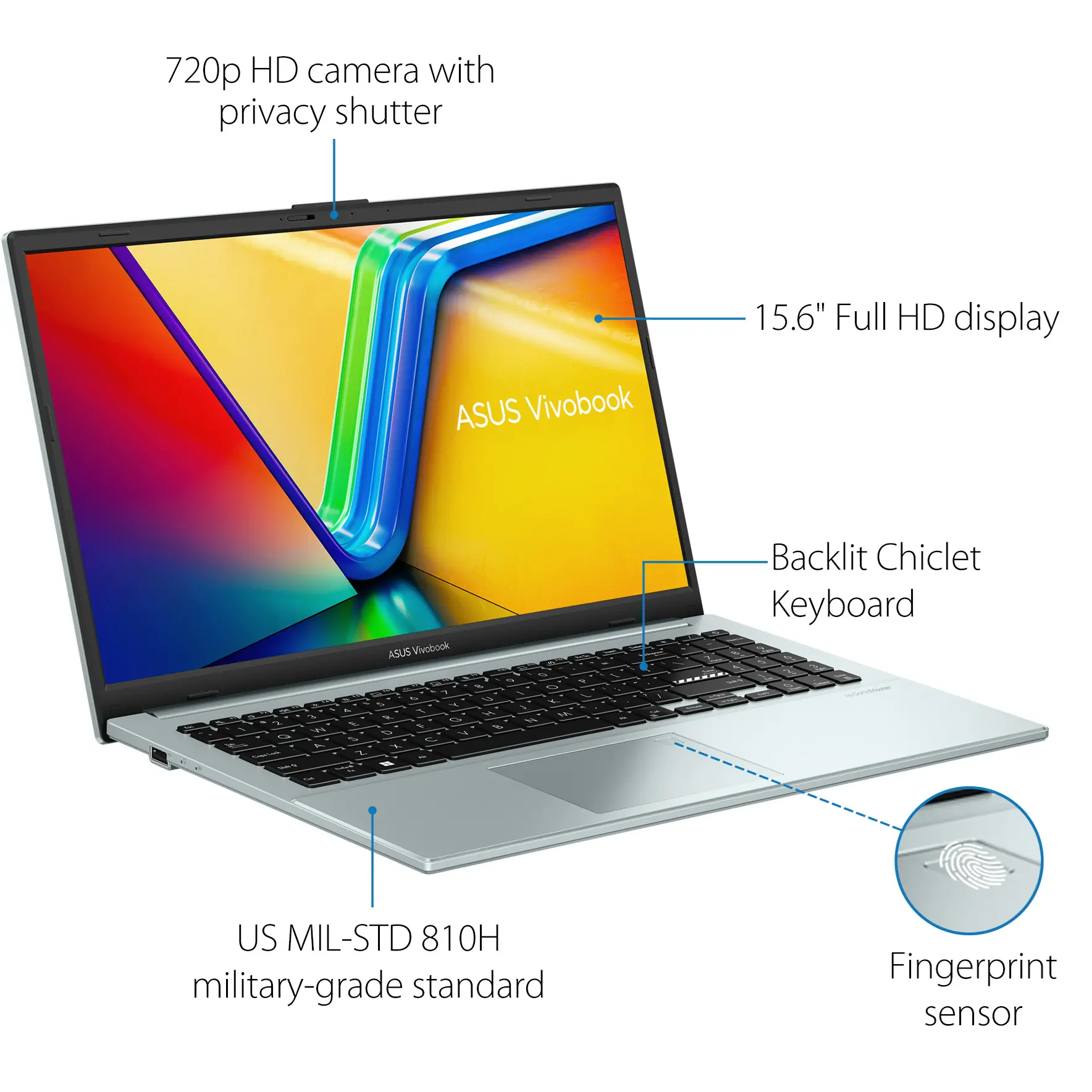 E1504GA-WS34 ASUS Vivobook 8GB RAM 256 SSD Windows 11 ASUS Vivobook Intel® Core™ i3-N305 | 8GB DDR4 RAM ; 256GB NVMe™ SSD | Intel® UHD Graphics | 15.6-inch FHD Display | Backlit Chiclet Keyboard | Windows 11 | Green Gray