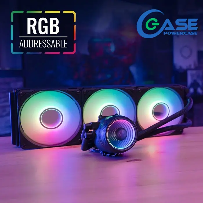 ZT-360 Infinity Mirror 360MM ARGB LIQUID COOLER POWER CASE Infinity Mirror 360MM ARGB LIQUID COOLER ; 3x 120mm Silent Fans ; Copper Radiator Block ; Stainless Steel Hydraulic Bearing ; PWM 4-Pin + 3PIN RGB SYNC MB ; Air Flow 75 CFM | ZT-360 BLACK