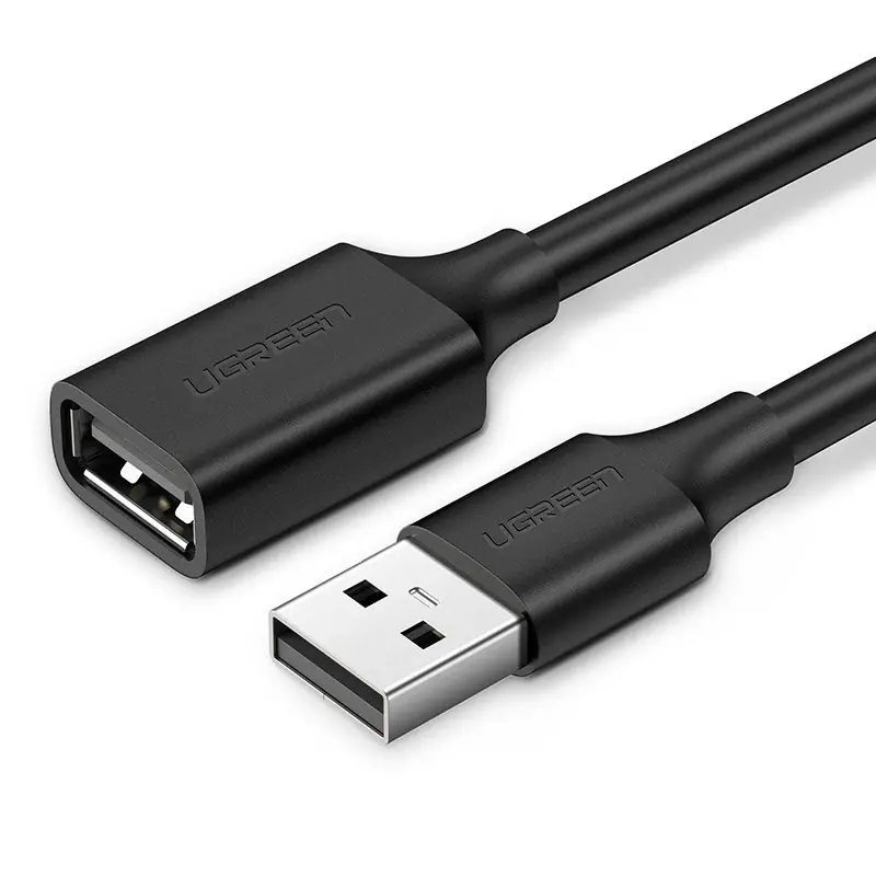 UGREEN-10316 UGREEN USB 2.0 Cable Extension Male to Female, 2 meters ; up to 480Mbps ; Nickle Plated Connector ; Multiple Shielding design ; Plug & Play | 10316
