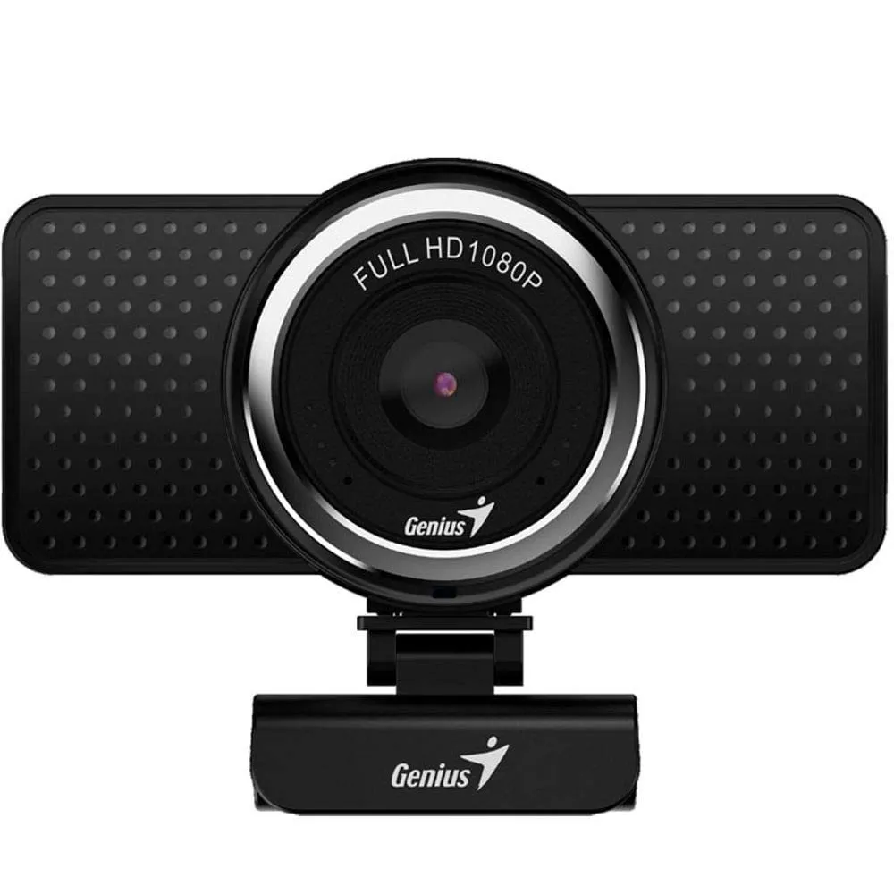 Genius eCAM 8000 FHD 1080P Webcam: Crystal Clear 1080p Video, Auto-Focus, Built-in Microphone, Plug-and-Play, Ideal for Video Conferencing, Streaming, and Online Learning.