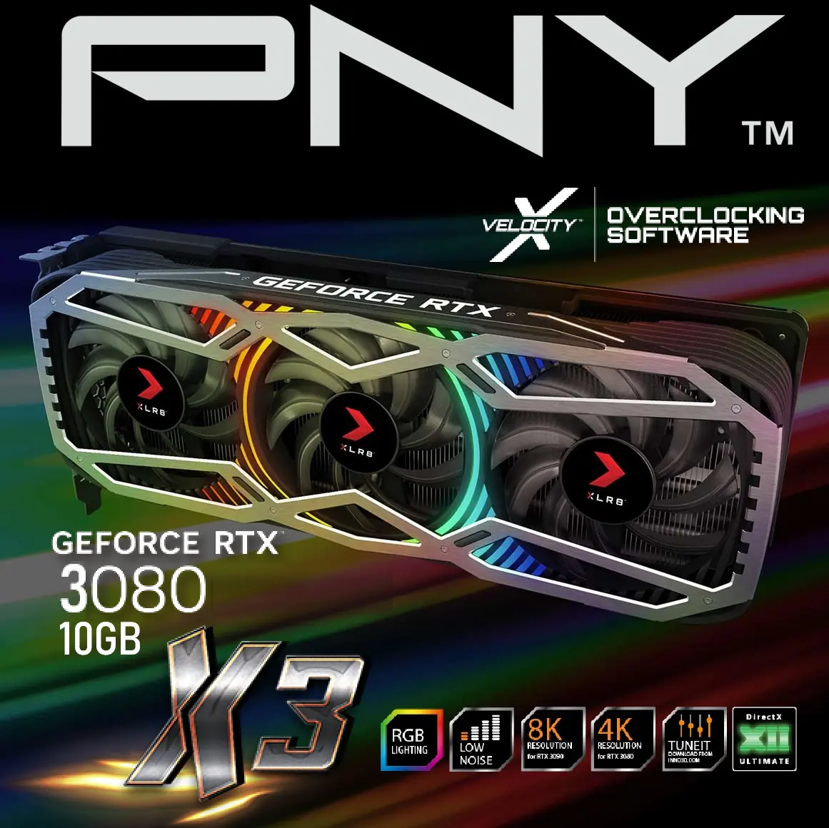 851xfgj4327 3080-PALIT-10GB-USED PNY GeForce RTX 3080 10GB XLR8 graphics Card PNY GeForce RTX 3080 10GB XLR8 Gaming REVEL EPIC-X RGB Triple Fan Edition, 8704 CUDA Cores, 1710 MHz Boost, 10GB GDDR6X, PCIe 4.0, HDMI 2.1, 4K 120Hz HDR & VR Ready
