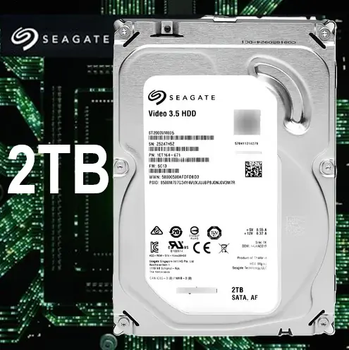 kl'457dfgj ST2000VM005 Seagate Video 2TB Surveillance HDD 180MBs Seagate Video 3.5 2TB Surveillance HDD with ImagePerfect™ Firmware, CMR Technology, 180MB/s Transfer Rate, RAID RapidRebuild™, Tarnish-Resistant, 1M MTBF, 64 Cameras Support | ST2000VM005
