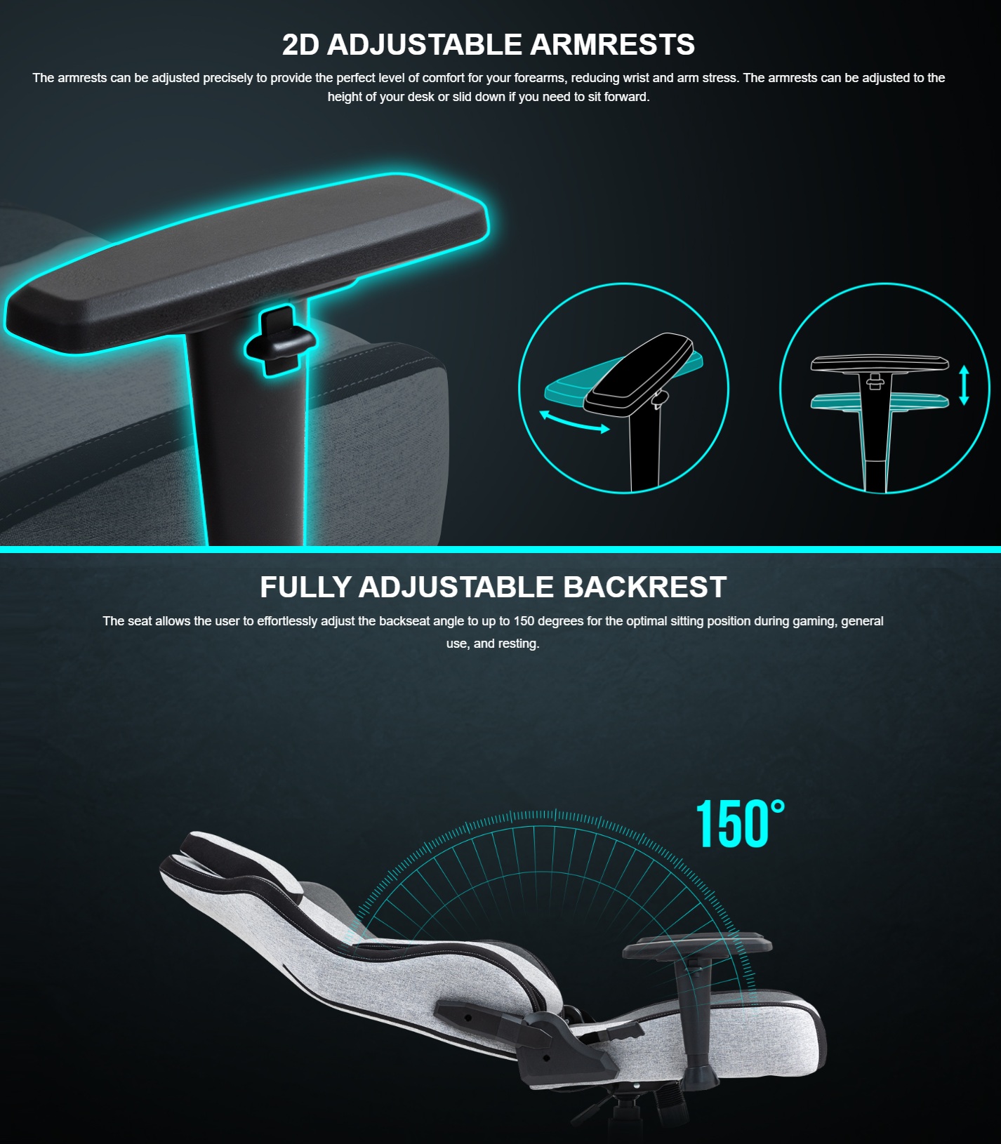 ZELUS-M4-WEAVE-GREYB ZELUS M4 Weave Ergonomic Gaming Chair GREY GAMDIAS ZELUS M4 Weave Ergonomic Gaming Chair – Premium Fabric, Ultrawide Seat, Gas Lift Lumbar Support, 2D Armrests, 160° Recline, Steel Base, High-Resilience Foam, 140kg Capacity | GREY BLACK 