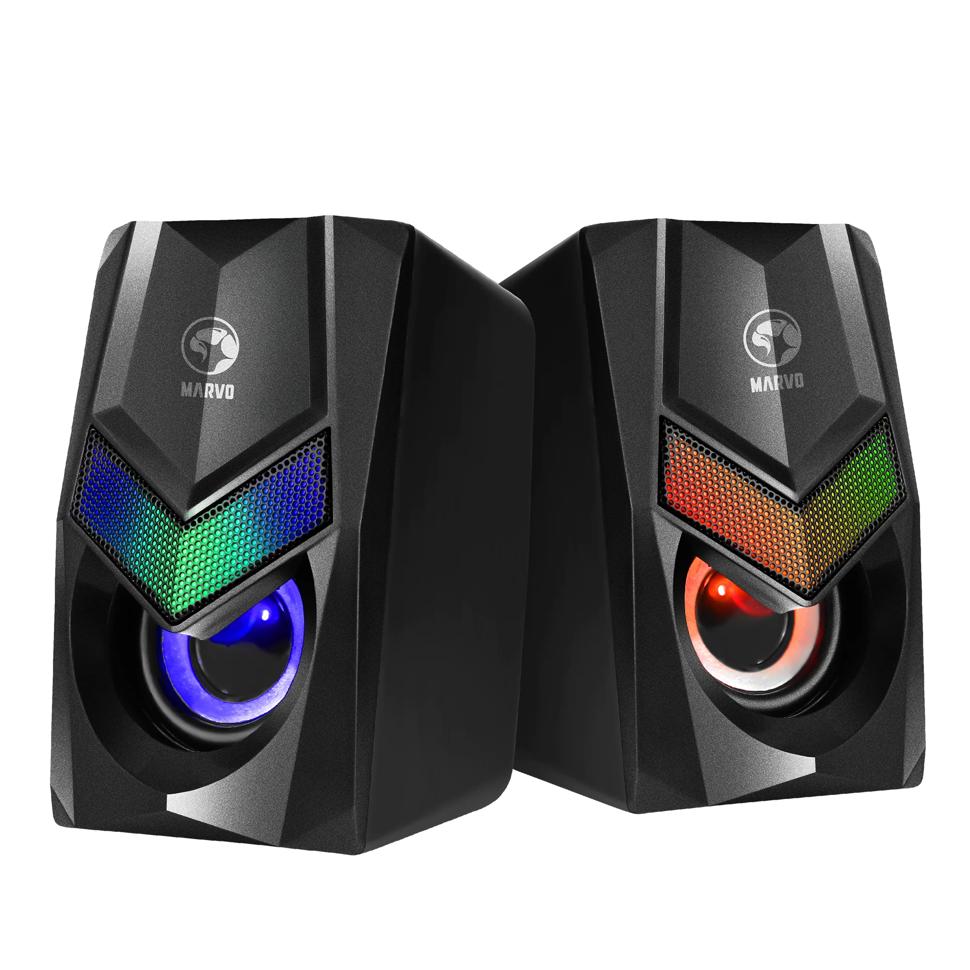 1_b2346fc3-7b49-4be3-b394-1c3e8f5dfb5f SG-118 Havoc 10 2.0 Stereo RGB Gaming Speaker | 6W Power | RGB Lighting | USB & AUX Connection | Compact & Portable | Clear Sound & Enhanced Gaming Experience - Image 1