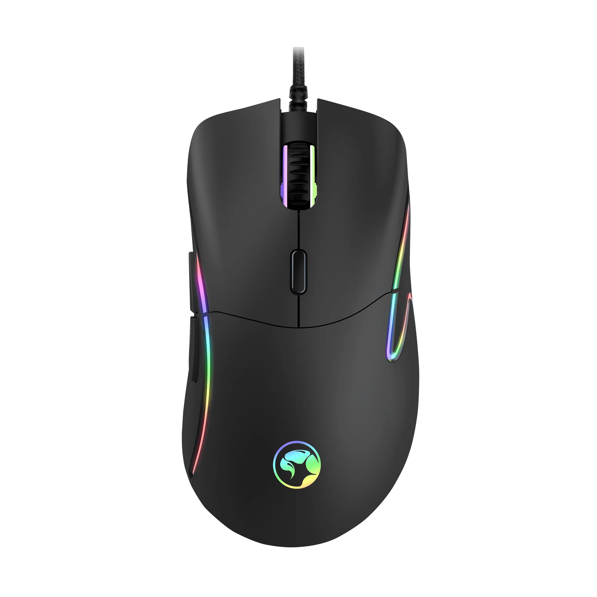 20231123141736 MARVO M528 Gaming Mouse | 7D Wired | 12800 DPI | A825 Optical Sensor | ARGB Lighting | 1.6m Paracord Cable | 7 Programmable Buttons | USB 2.0 Interface - Image 1