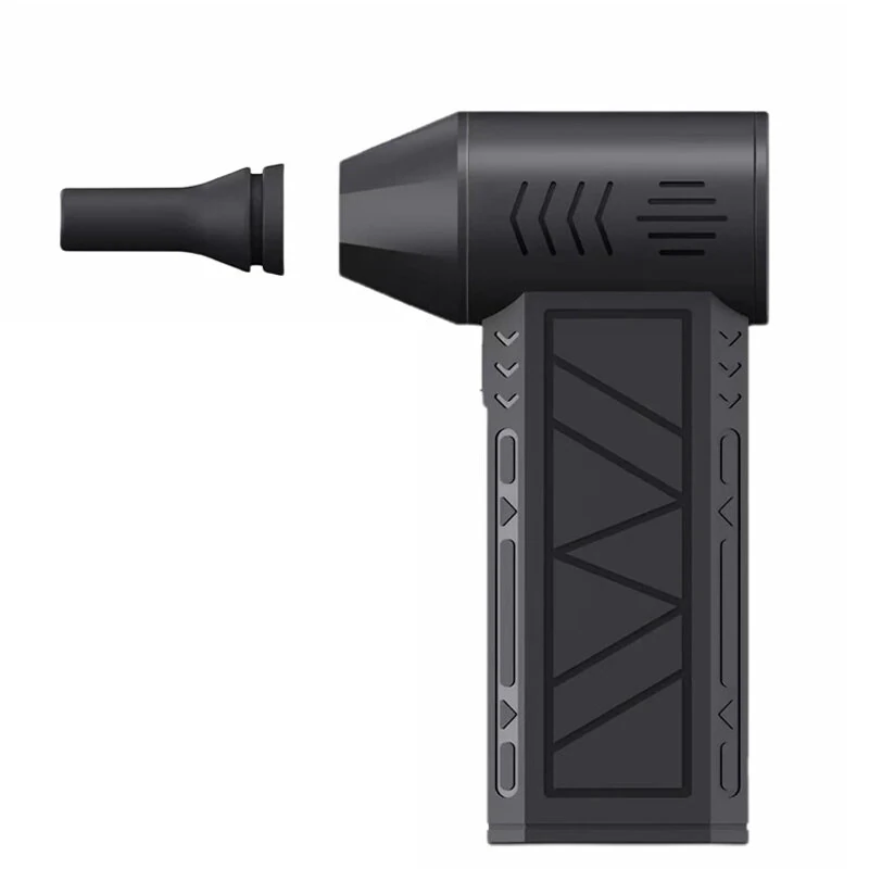 Mini Jet Fan Blower Turbo-Fan ZY7400-SE/Pro, 130,000 RPM, Rechargeable 2500mAh x2, Three Wind Speeds, Brushless Motor, LED Indicators, Compact & Portable Design