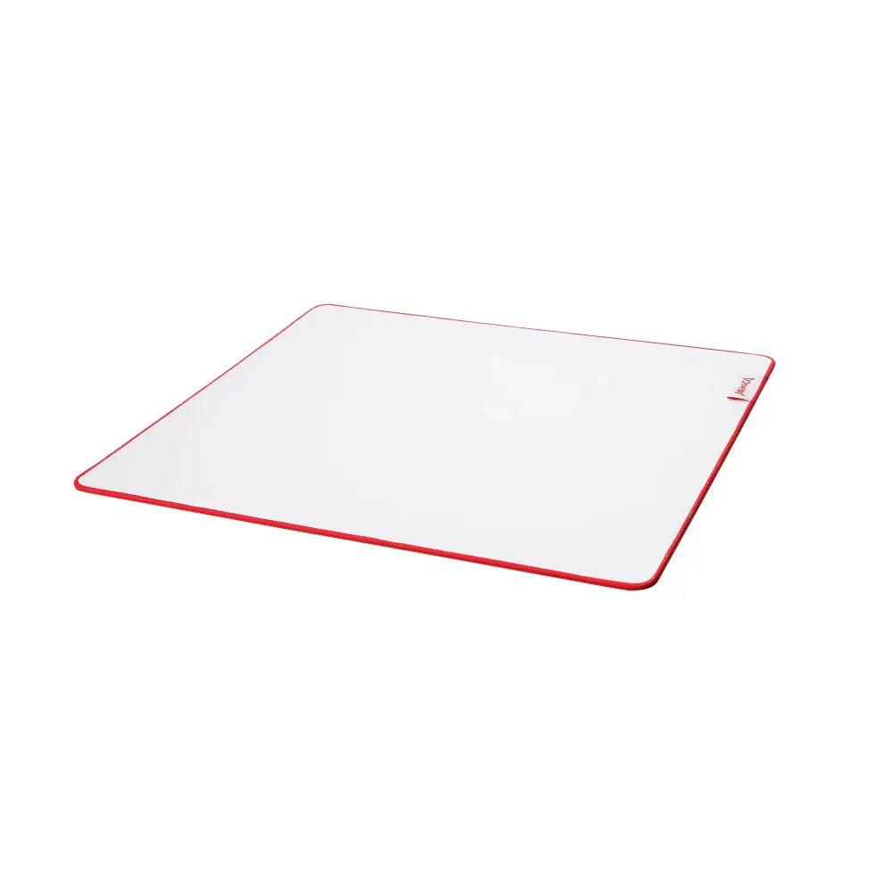 MARVO Gaming Mousepad Monka ZOWA L WH – Large Size, Low Profile, Anti-Slip Rubber Base, Stitched Edges, White Design