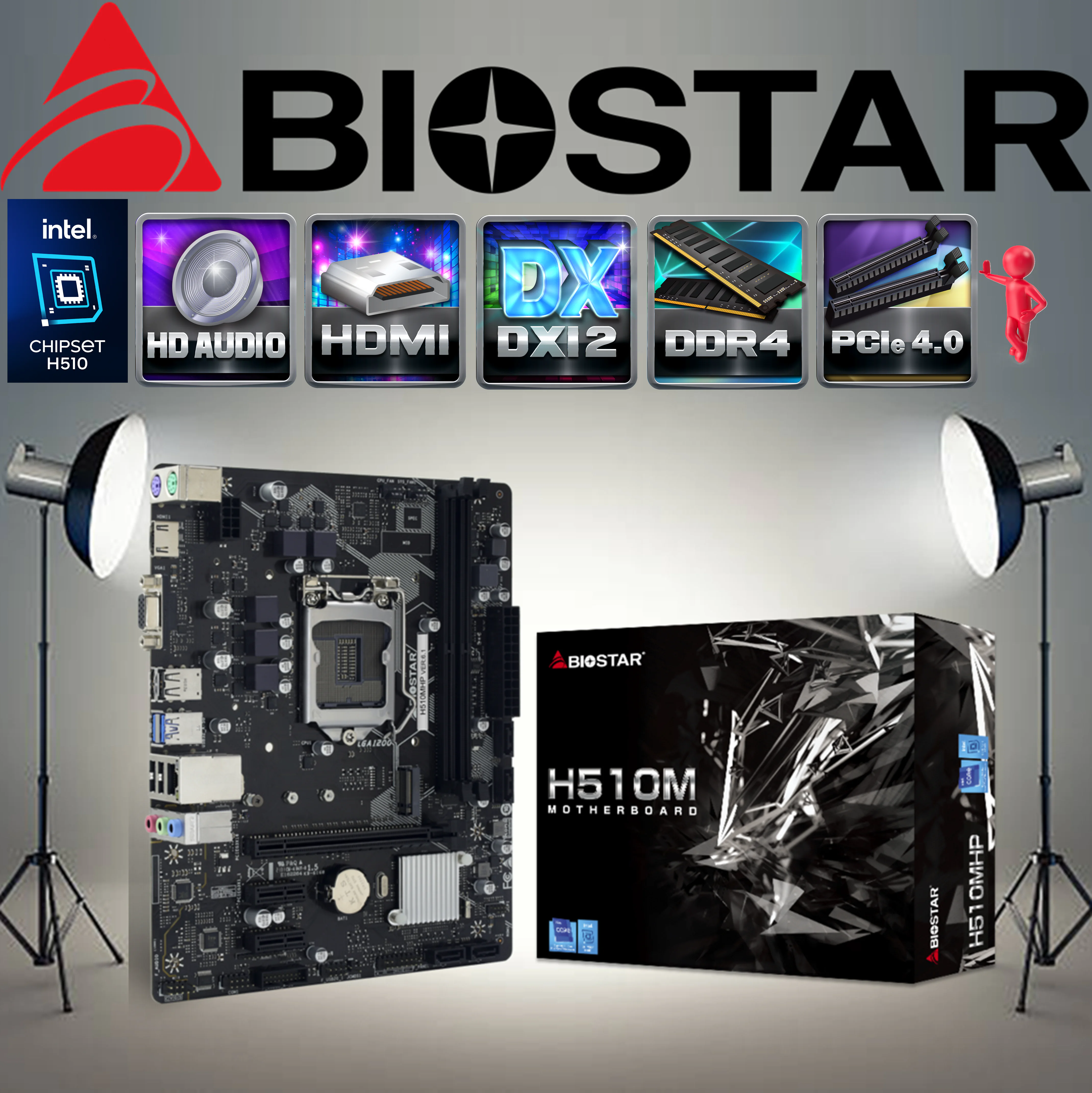 H510MHP Motherboard Biostar H510MHP 6.0 R2.0 H510 Motherboard